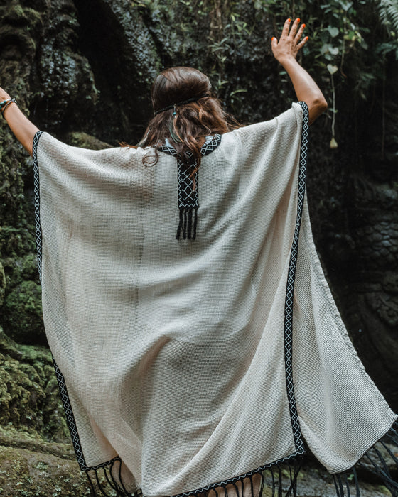 Unisex Boho Cotton Poncho
