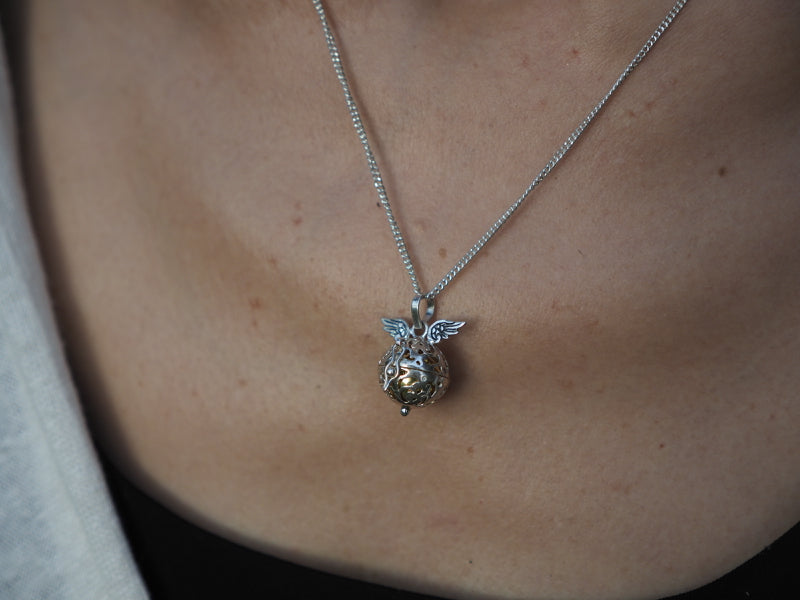 "Angel's Flight" Silver Pendant-Jingle