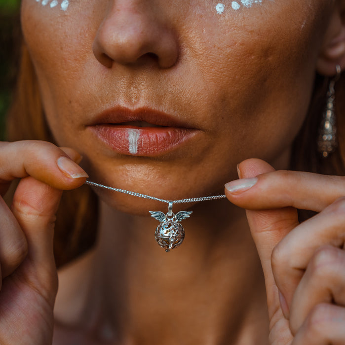 "Angel's Flight" Silver Pendant-Jingle