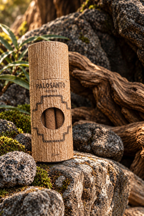 Palo Santo Incense Sticks | 120-Minute Long Burn with Frankincense & Sandalwood, Handmade in Bali