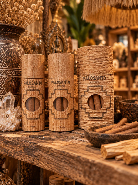 Palo Santo Incense Sticks | 120-Minute Long Burn with Frankincense & Sandalwood, Handmade in Bali