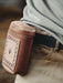 Handmade leather pouch for Rapeh and Kuripe, convenient for belt carry.