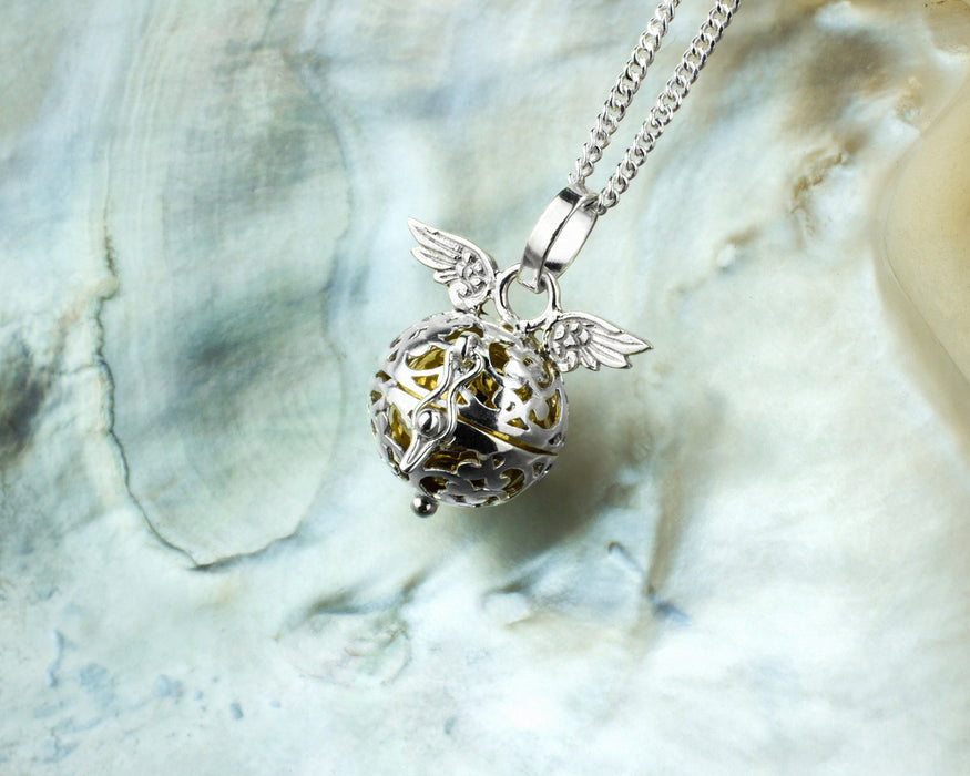 "Angel's Flight" Silver Pendant-Jingle