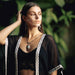 Ethically crafted pendant combining silver, seraphinite and rosewood - angelic connection jewelry