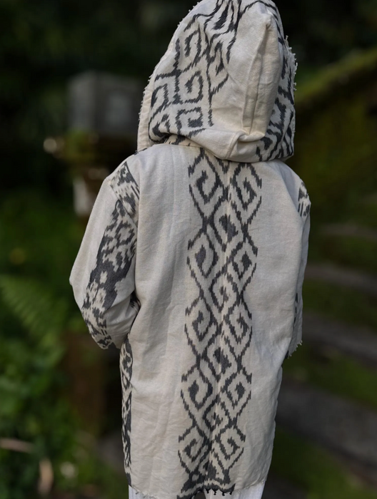 Ethnic Poncho with hood