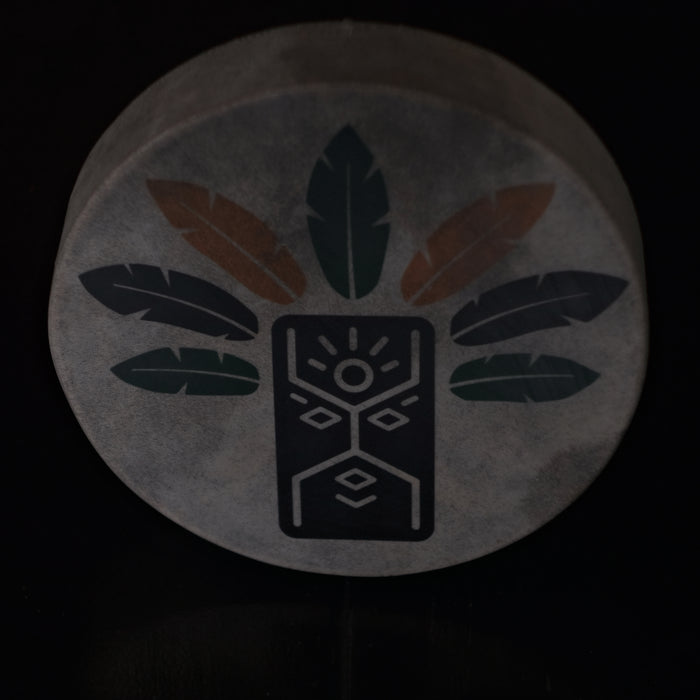 Enhance your music with this shaman tambourine featuring 30 cm printing, designed for both beauty and sound.