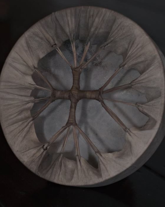 Exquisite shaman tambourine with 30 cm printing, featuring a unique design that enhances your spiritual practice.