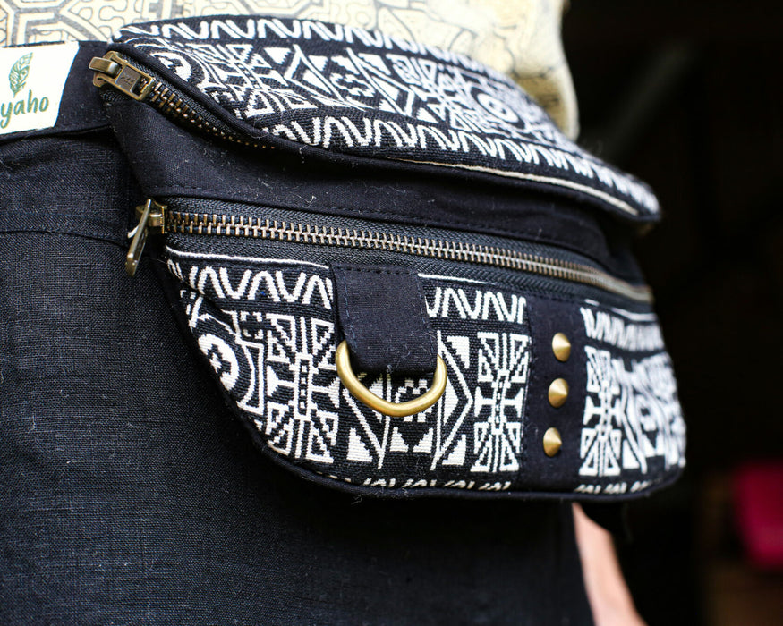 Shamanic Belt Bag with Ethnic Ornament