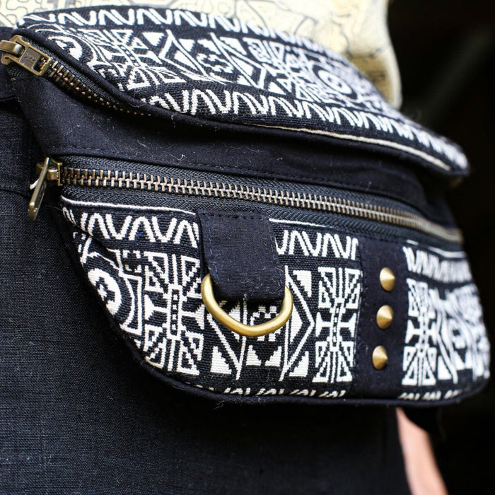 Shamanic Belt Bag with Ethnic Ornament