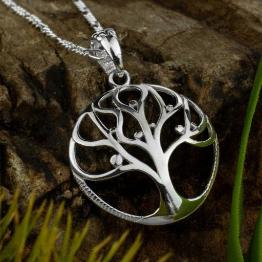 Embrace profound symbolism with our Tree of Life Sterling Silver Pendant from Ayaho's shamanic workshop in Bali. This exquisite piece encapsulates eternal growth and connection, crafted to balance energies and strengthen ties. A perfect blend of elegance and meaning, it's more than jewelry—it's a personal talisman."