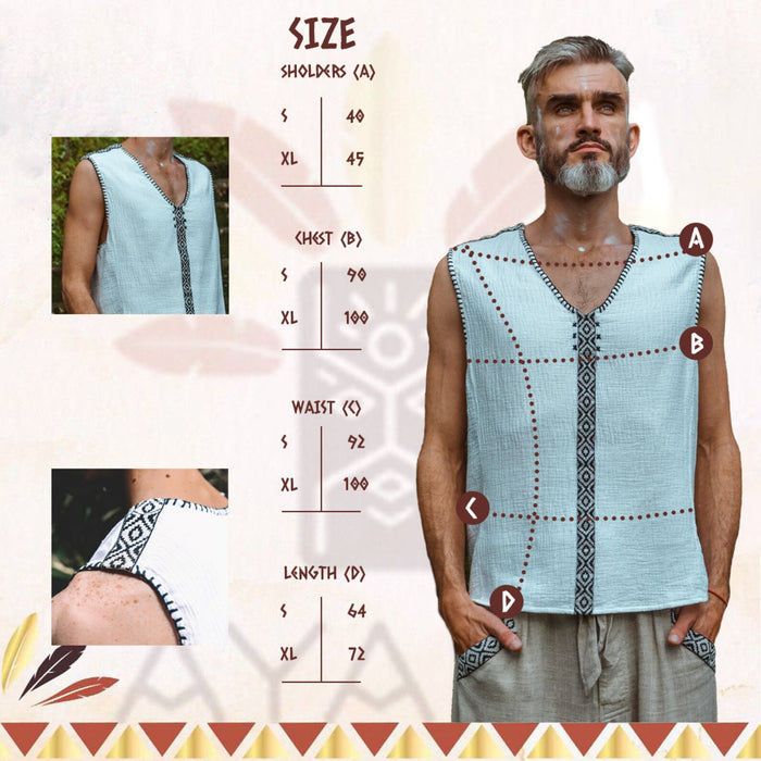 Sleeveless Cotton Shirt