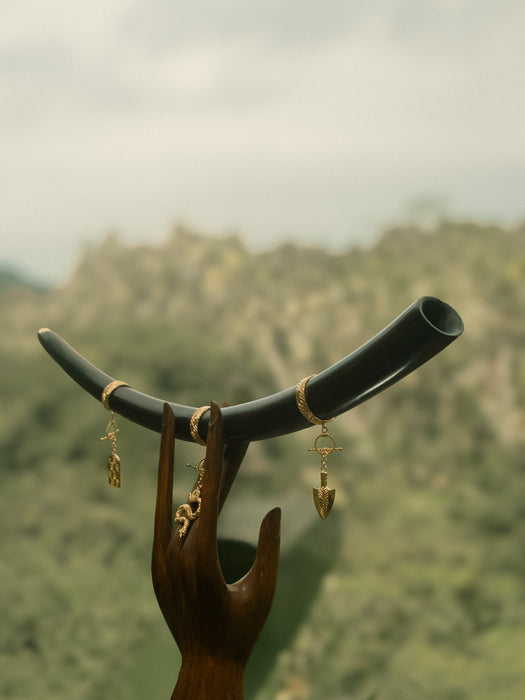 Rosewood Tepi with 22K Gold-Plated Cups