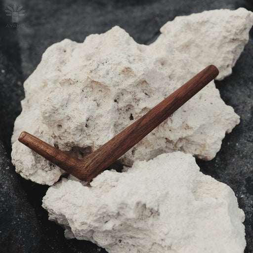 TeakWood Tepi, a versatile tool suitable for various herbal applications in shamanic ceremonies.