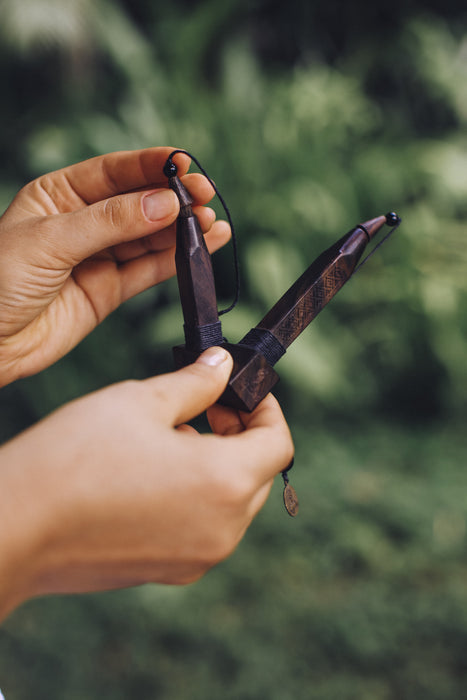 Transformer Tepi Kuripe from Rose Wood, perfect for hape applications, deepening your connection to herbal medicine.