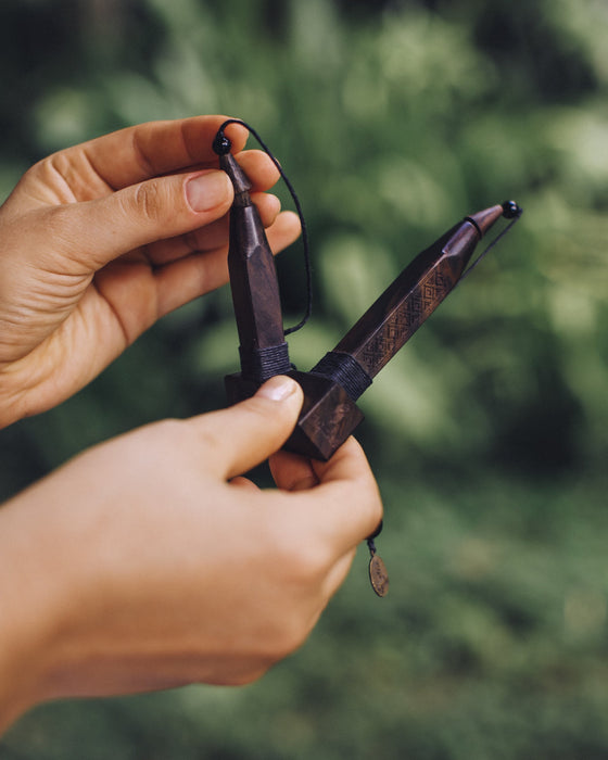Transformer Tepi Kuripe from Rose Wood, perfect for hape applications, deepening your connection to herbal medicine.