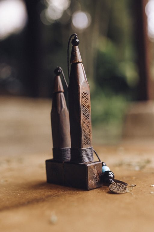 Transformer Tepi Kuripe from Rose Wood, a versatile spiritual tool designed for enhanced meditation and healing practices.