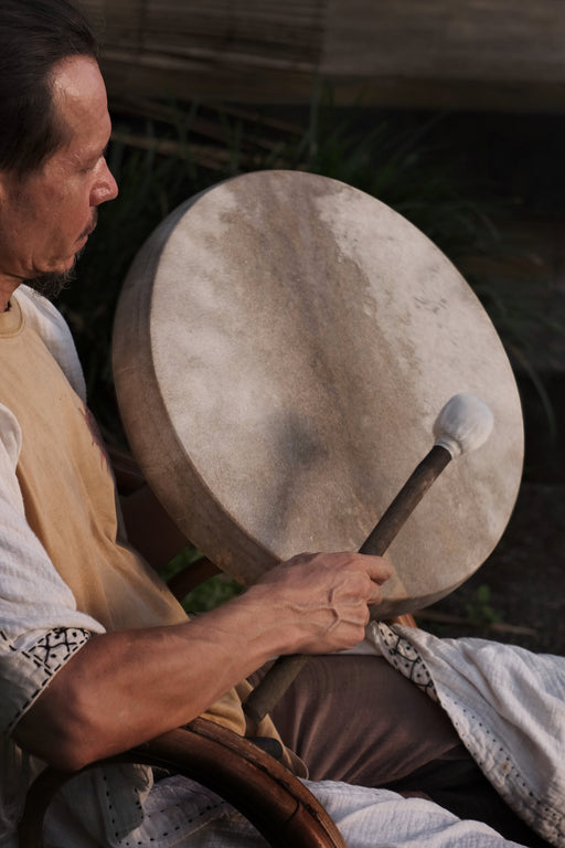 Exceptional craftsmanship in this tunable handmade shaman drum, designed for both beauty and functionality.