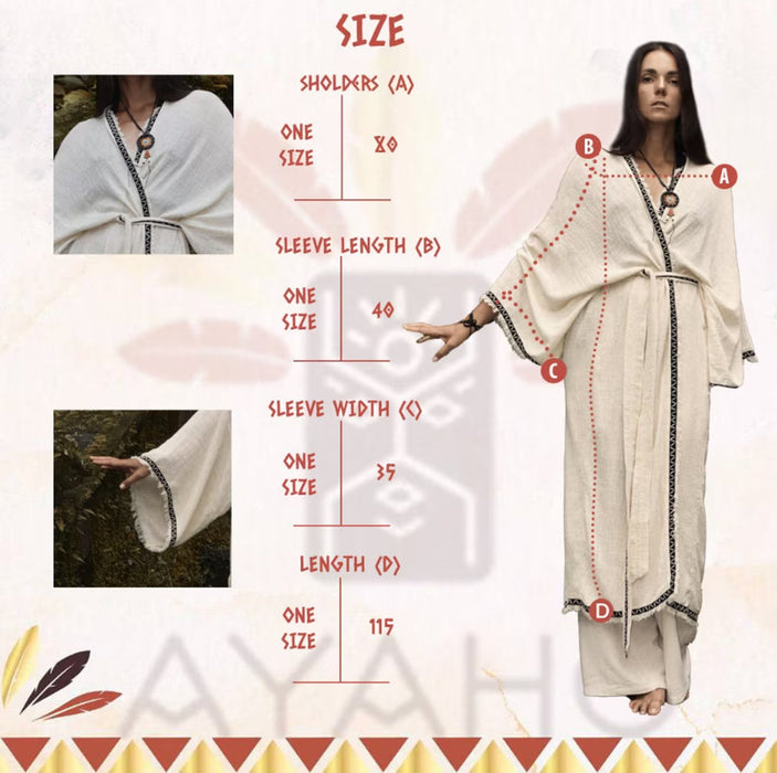 Unisex Boho Cotton Kimono