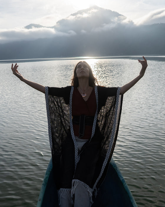 Unisex Boho Cotton Poncho