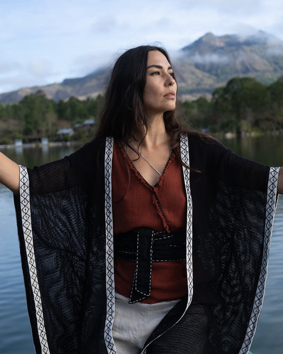 Unisex Boho Cotton Poncho