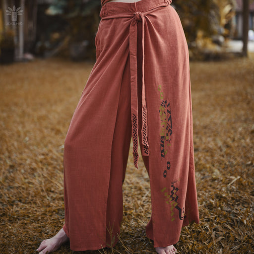 Bohemian-style Thai pants crafted from breathable viscose fabric