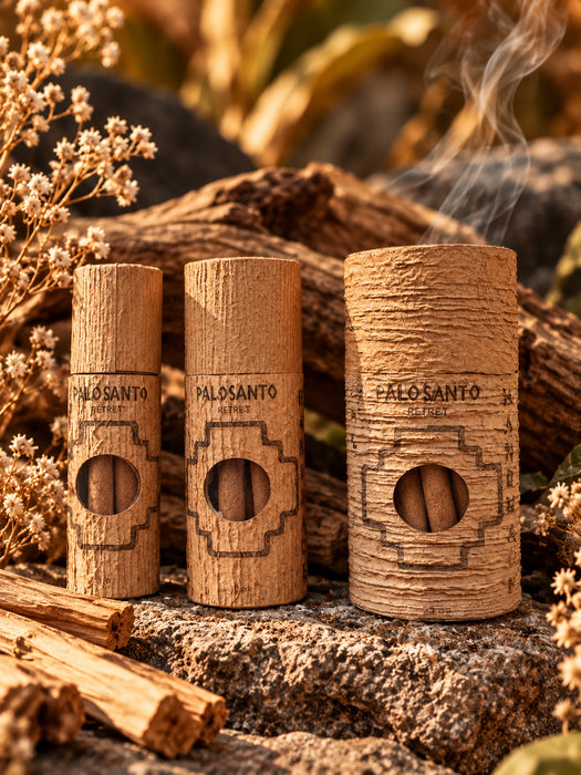 Palo Santo Incense Sticks | 120-Minute Long Burn with Frankincense & Sandalwood, Handmade in Bali