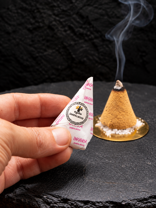 Natural Incense Cones Gift Set | Agarwood Oud, Sandalwood, Palo Santo & Forest Cedar