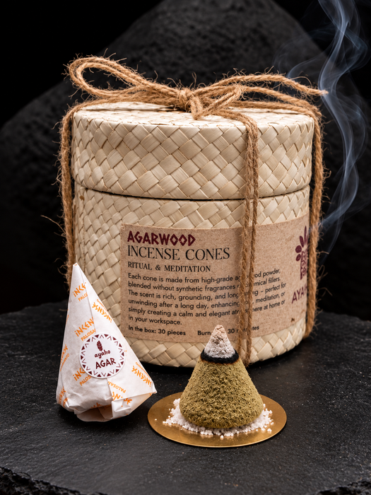 Agarwood Incense Cones | Slow-Burning Aroma for Meditation, Relaxation & Sacred Ritual
