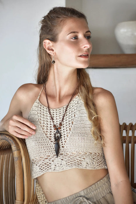 Carved Wood Shaman Talisman