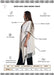 Unisex Boho Linen Kimono Poncho with specifications on a white background