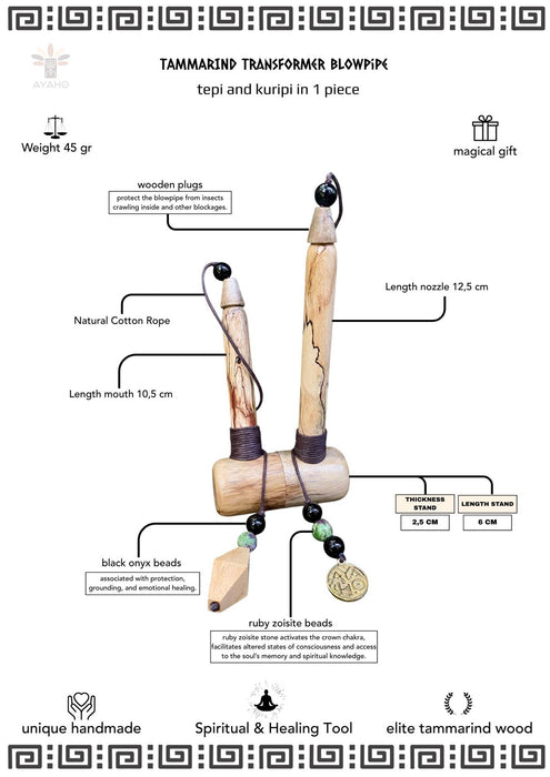 Transformer Kuripe Tepi Applicator • Shamanic Tool