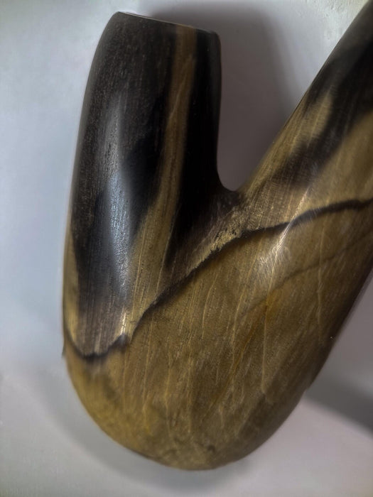 Handcrafted Kuripe Petrified Wood Pipe