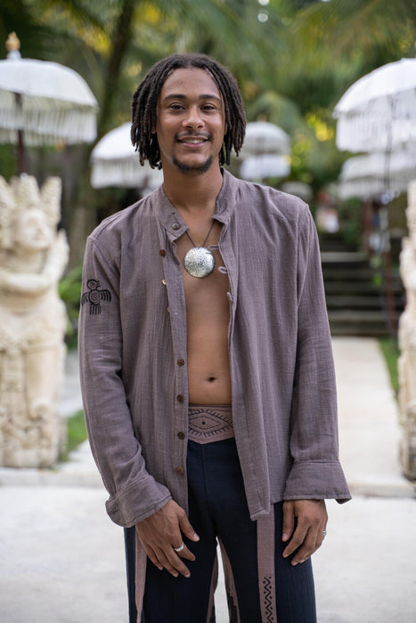 Shamanic Mirror - Handcrafted Hammer 925 Silver