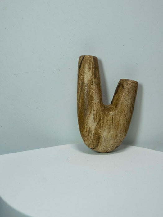 Handcrafted Kuripe Petrified Wood Pipe