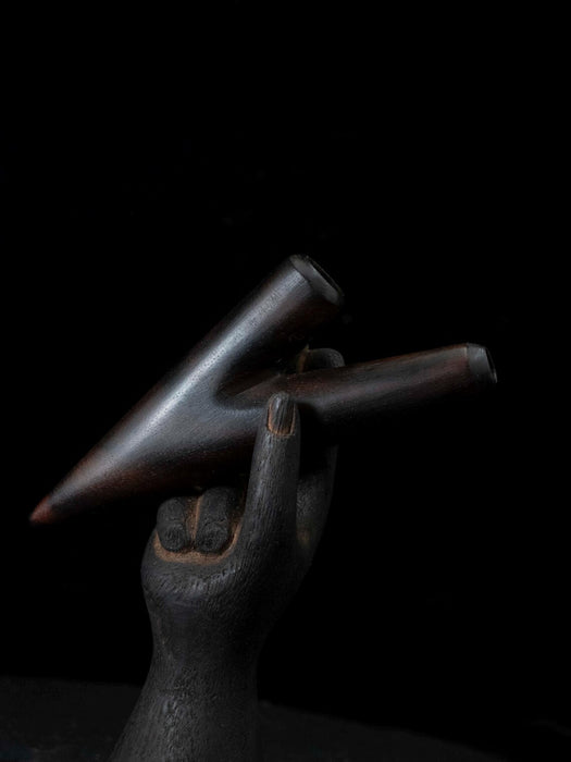 Classic Rosewood Kuripé – Handmade Rapé Applicator