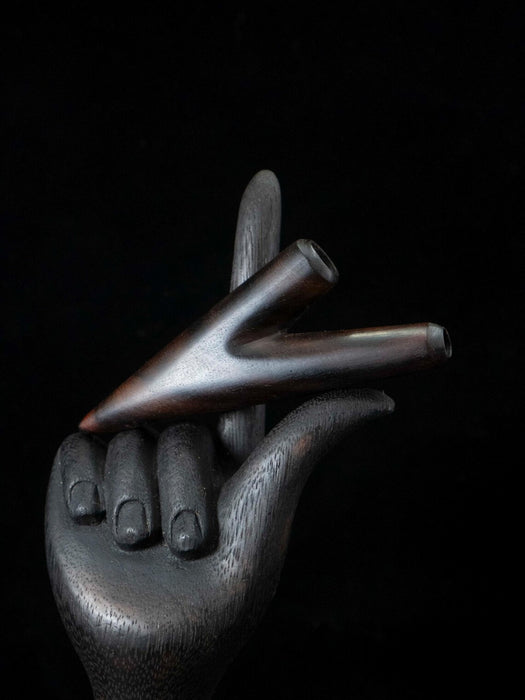 Classic Rosewood Kuripé – Handmade Rapé Applicator