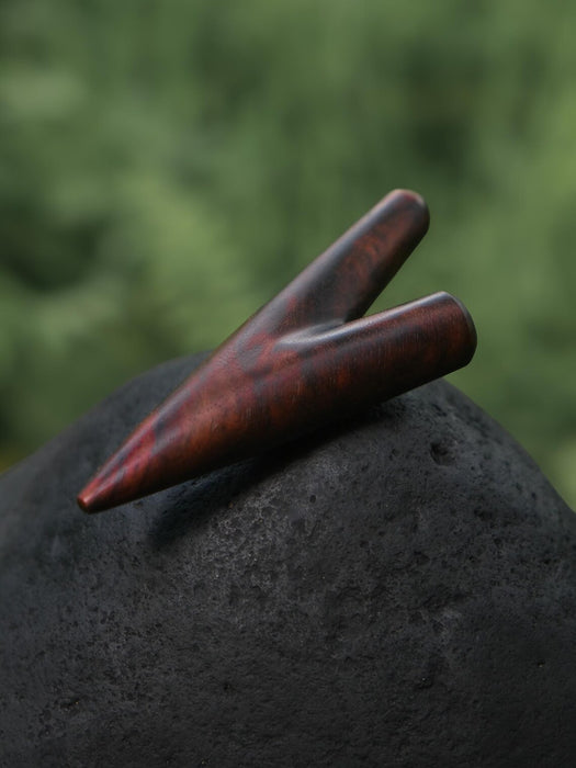 Classic Rosewood Kuripé – Handmade Rapé Applicator