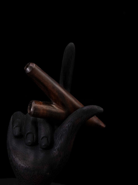 Classic Rosewood Kuripé – Handmade Rapé Applicator