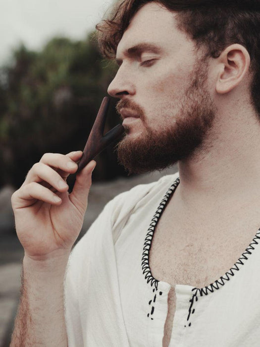 Classic Rosewood Kuripé – Handmade Rapé Applicator