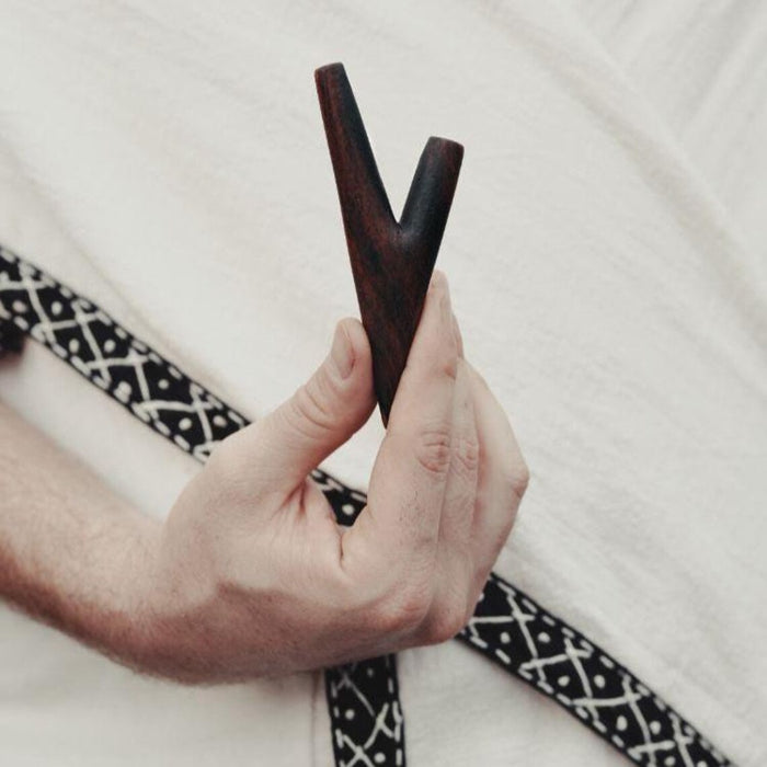 Classic Rosewood Kuripé – Handmade Rapé Applicator