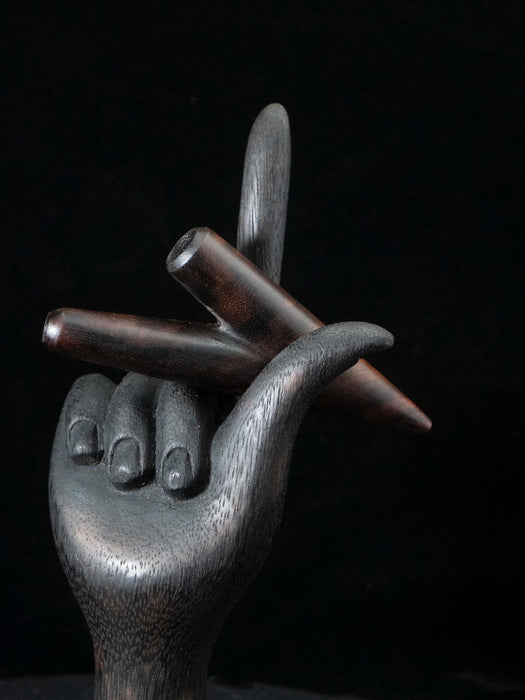 Classic Rosewood Kuripé – Handmade Rapé Applicator