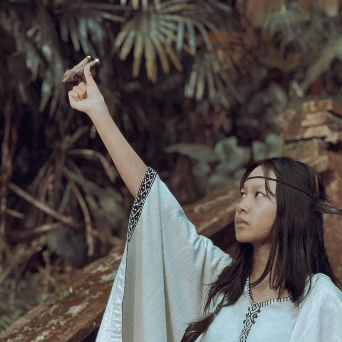 Rosewood Bear Kuripé with Silver Cup