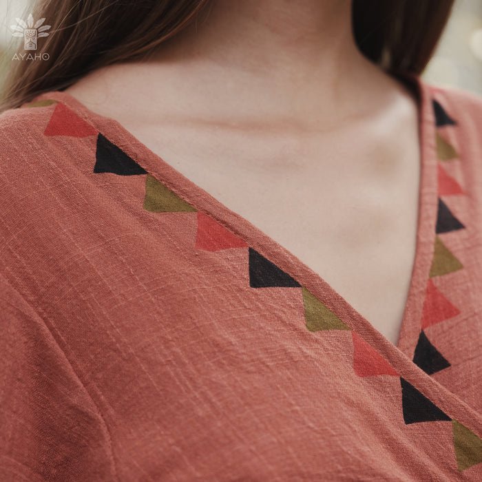 Discover the epitome of freedom and individuality with our exquisite Cotton Boho Crop Top, a garment that speaks to the soul of the free-spirited.
