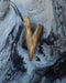 Petrified Wood Kuripe Pipe for Hape Snuff - Kuripe Petrified Wood - Hape Applicator - Shamanic Tools - Kuripe Necklace - Herbal Medicine