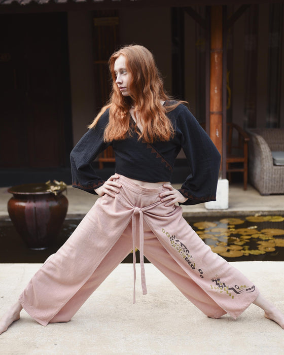 Dance Trousers- Thailand Boho Hippie Cotton – Magical Pattern, Comfortable Festival Pants, Unisex Yoga & Lounge Wear