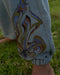 Hand-Painted Cotton Training Pants – Unisex Yoga & Travel Pants with Pockets – Artistic Taichi Loungewear