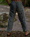 Hand-Painted Cotton Training Pants – Unisex Yoga & Travel Pants with Pockets – Artistic Taichi Loungewear