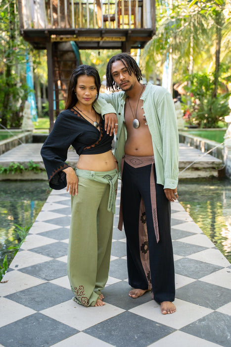 Next Level Pants – Breath of Freedom | 100% Cotton Yoga & Festival Harem Pants | Handmade Boho Unisex Trousers