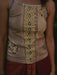 Sustainable handmade T-shirt in boho shamanic style, reflecting Ayaho’s slow fashion values