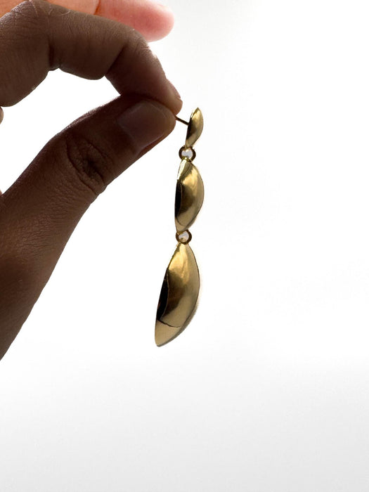 Bronze Shaman Mirror Earrings – Triple Layered Protection Amulet – Boho Ethnic Jewelry – 2–4cm Bronze Dangle Earrings